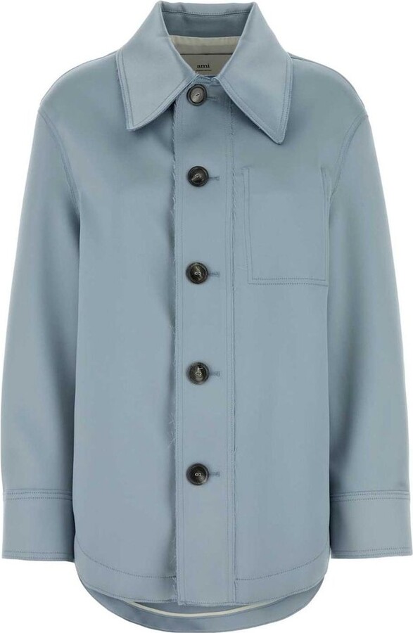 Ami De Coeur Satin Buttoned Jacket