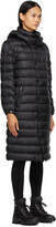 Thumbnail for your product : Moncler Black Down Algores Belted Long Coat