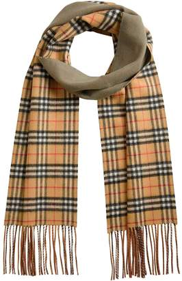 Burberry double faced check scarf