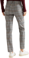 Thumbnail for your product : Theory Prince Of Wales Checked Wool-blend Straight-leg Pants