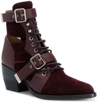 Chloé Rylee 70mm cut-out boots