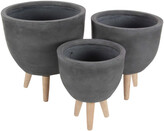 Thumbnail for your product : Peyton Lane Set Of 3 Fiberclay Wood Planters