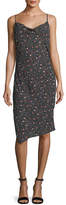 Thumbnail for your product : AG Jeans Gia Cowl-Neck Sleeveless Floral-Print Midi Dress