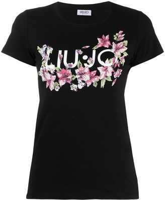 Liu Jo floral-print logo T-shirt