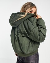 Thumbnail for your product : Reclaimed Vintage inspired unisex ma1 bomber in khaki