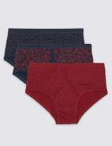 Thumbnail for your product : Marks and Spencer 3 Pack Pure Cotton Printed Briefs