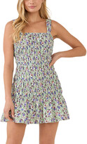 Thumbnail for your product : Endless Rose Floral Scooped Back Mini Ruffled Dress