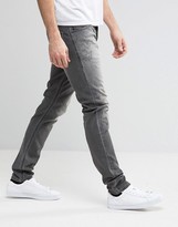 Thumbnail for your product : Diesel Tepphar Skinny Jeans 674U DNA Gray Distress Repair