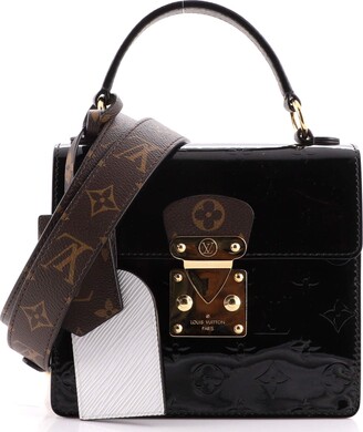 Louis Vuitton Spring Street NM Handbag Monogram Vernis with Monogram Canvas  and