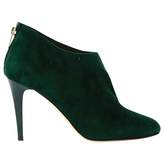Green Suede Ankle Boots 