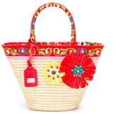 Thumbnail for your product : Dolce & Gabbana Kids Carretto Con Rose beach bag
