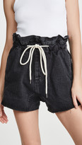 Thumbnail for your product : Bassike Denim Paperbag Shorts