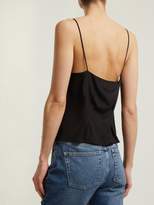 Thumbnail for your product : Raey Deep V-neck Silk Cami Top - Womens - Black