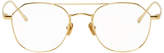 Thumbnail for your product : Linda Farrow Luxe Gold 977 C8 Square Glasses