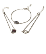 Thumbnail for your product : Forever 21 Faux Gemstone Bracelet Set