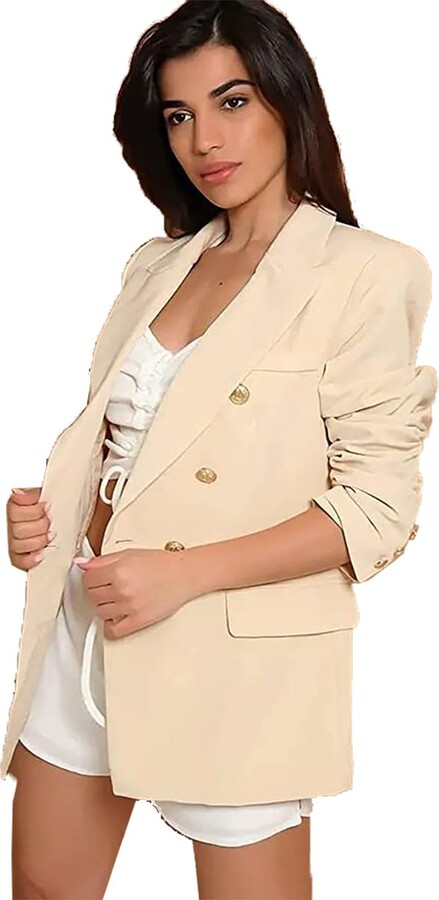 Xposed MensBlack Gold Floral Brocade Flower Print Fitted Blazer Italian Designer Casual Suit Jacket Coat 