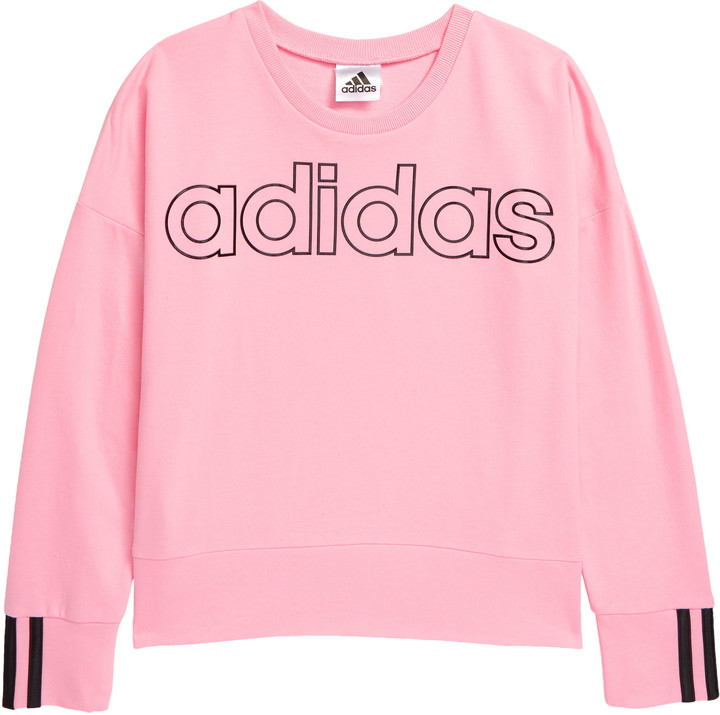 girls adidas pink hoodie