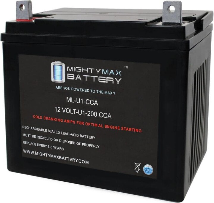 MIGHTY MAX BATTERY ML-U1 12-Volt 200CCA Battery for Giant-Vac VAC 25HP Kohler Lawn Tractor