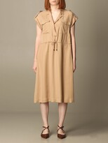 Thumbnail for your product : Peserico dress in viscose blend with drawstring