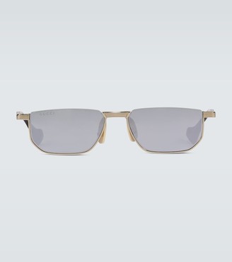 Square-frame metal sunglasses Mytheresa Men Accessories Sunglasses Square Sunglasses 