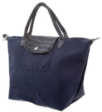 Longchamp Embossed-Trimmed Le Pliage Tote