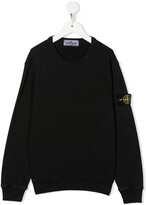 Thumbnail for your product : Stone Island Junior Logo-Patch Crew Neck Sweater