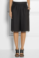 Thumbnail for your product : Chloé Chiffon-trimmed silk crepe de chine shorts