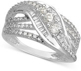 Thumbnail for your product : Wrapped in LoveTM Diamond Ring, 14k White Gold Diamond Three Station Ring (3/4 ct. t.w.)