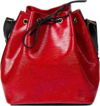 Louis Vuitton Speedy Black Stitching 35 in Red