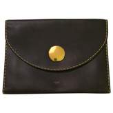 Navy Leather Clutch Bag 