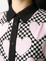Thumbnail for your product : Love Moschino Heart Print Sleeveless Blouse