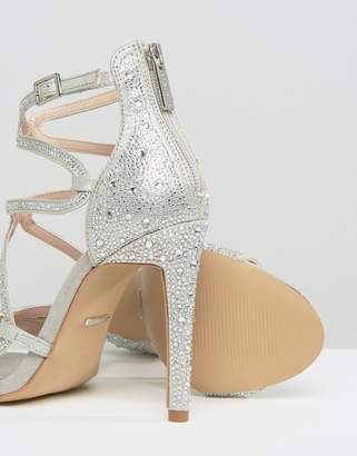 Carvela Gayla Silver Strappy Heeled Sandals