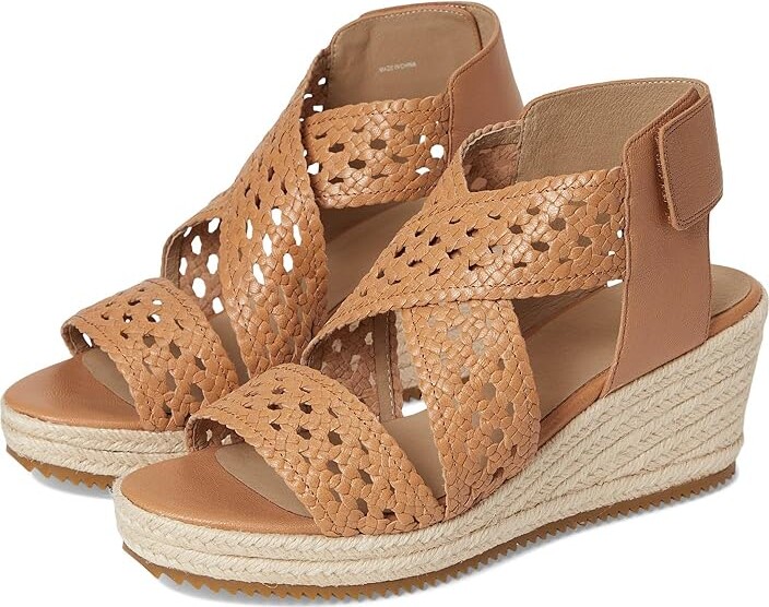 Eileen Fisher Willow Wedge Women's Wedge Shoes Black : 6.5 M Leather/Rubber