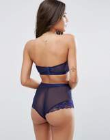 Thumbnail for your product : ASOS Cacey Fishnet & Lace Bustier Underwire Bra
