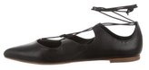 Thumbnail for your product : Loeffler Randall Leather Lace-Up Flats