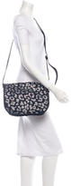 Thumbnail for your product : Balmain Crystal Leopard Suede Crossbody Bag