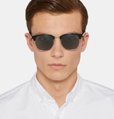 Thumbnail for your product : Saint Laurent D-Frame Acetate and Silver-Tone Sunglasses