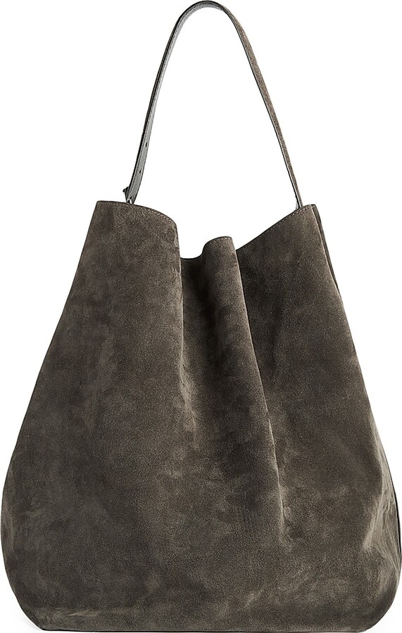Totême Women's Suede Belted Tote Bag - Espresso