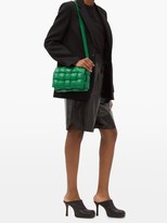 Thumbnail for your product : Bottega Veneta Cassette Small Intrecciato-leather Cross-body Bag - Green