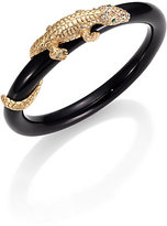 Thumbnail for your product : ABS by Allen Schwartz Golden Island Alligator Bangle Bracelet