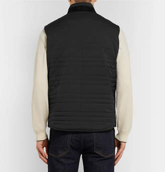 Loro Piana Reversible Quilted Storm System Shell And Virgin Wool-Blend Gilet