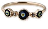 Thumbnail for your product : Jacquie Aiche 2 Diamond 3 Eye Ring