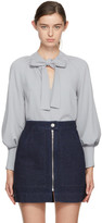 See by Chloé - Chemisier gris Bow 