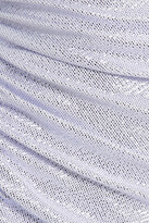Thumbnail for your product : Aidan Mattox Ruched metallic stretch-jersey mini slip dress
