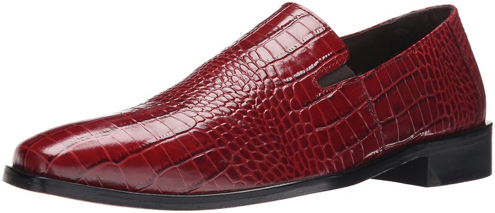 stacy adams red loafers