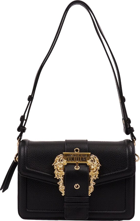 Versace Jeans Couture Black Small Logo Lock Bag - ShopStyle
