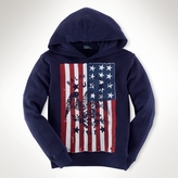 Thumbnail for your product : Ralph Lauren Cotton Flag Pullover Hoodie