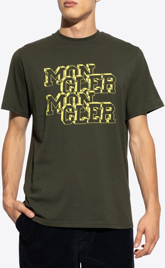 Moncler Logo Print Crewneck T-shirt