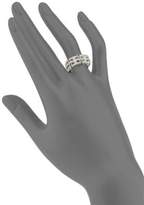 Thumbnail for your product : Effy 18K Yellow Gold, 0.39 TCW White & Black Diamond & Sterling Silver Ring