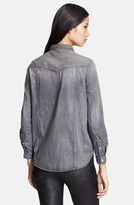 Thumbnail for your product : The Kooples Stud Detail Cotton Patine Shirt